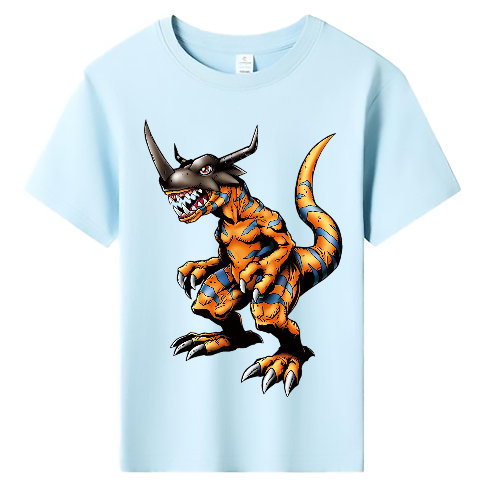 （画像用） Digimon デジタルモンスター/デジモン 綿100％キッズTシャツ（フロントプリント）